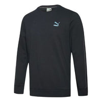 PUMA Iridescent Crewneck Sweatshirt 'Black White Blue' 597902-61