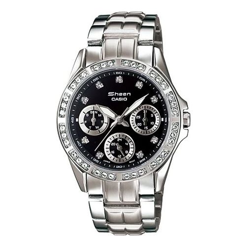 CASIO Multifunction Quartz Watch Studded Black SHN3013D1ADF