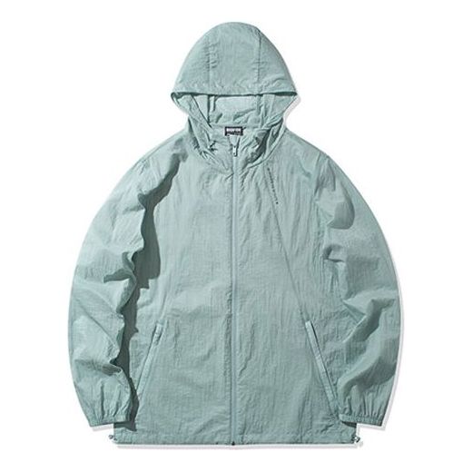 Li-Ning Solid Color Sports Hooded Jacket Green AFDQ207-2