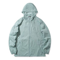 Li-Ning Solid Color Sports Hooded Jacket Green AFDQ207-2