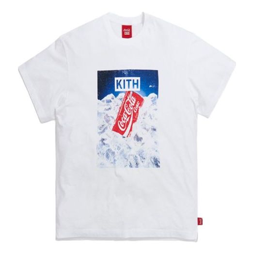 KITH x Coca Cola Crossover Ice Vintage Round Neck Short Sleeve Unisex White KH3867-101