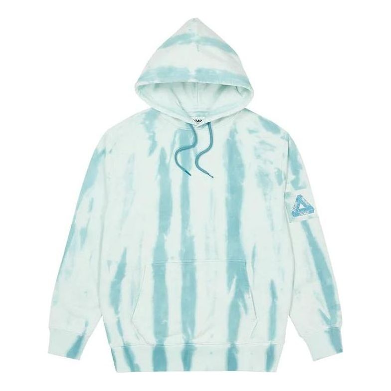 Palace FW22 Zebra Tie Dye Hoodie 'Teal' P22CS089