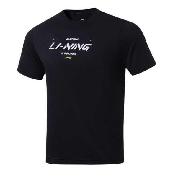 Li-Ning Logo Training T-shirt 'Black' ATST645-1