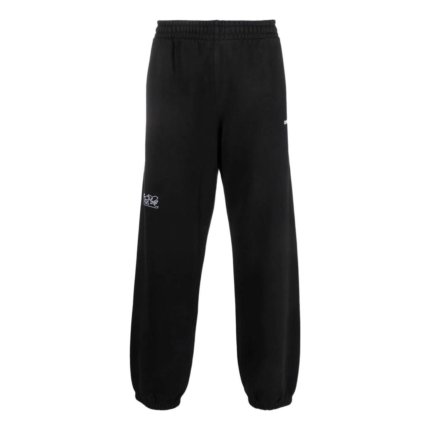 Off-White Arrow Logo Printing Athleisure Casual Sports Pants Black OMCH029S22FLE0081001