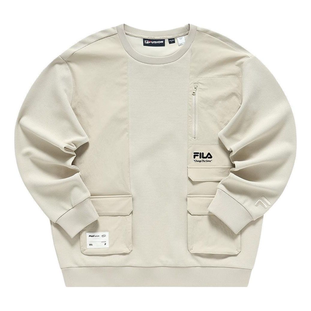 FILA FUSION Collection Change The Game Logo Sweatshirt 'Beige' T11M311213F-BG