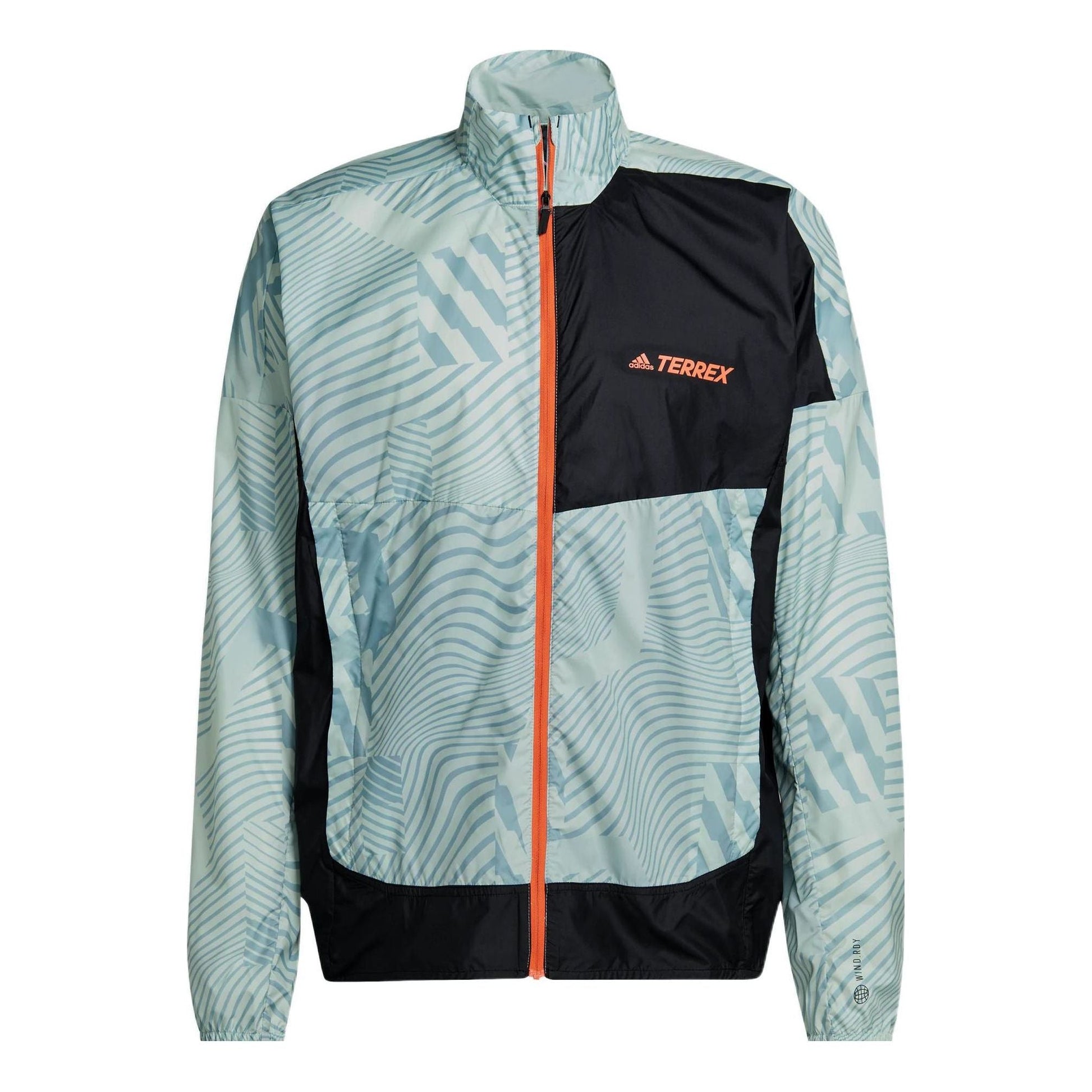adidas Zipper  Cardigan  Colorblock Stand Collar Sports Jacket HI6199