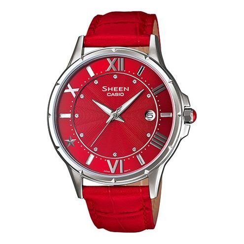 CASIO SHEEN Series Design Business SHE-4024L-4A Red Analog SHE-4024L-4A2021