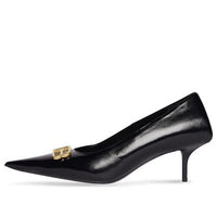 (WMNS) Balenciaga Square Knife BB 60mm Pumps 'Black Shiny Lambskin' 694739WBD821080