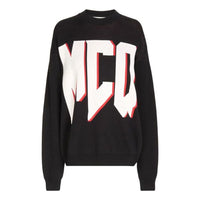 (WMNS) Alexander McQueen Alphabet Printing Hoodie 'Black' 540074-RMK23-1000