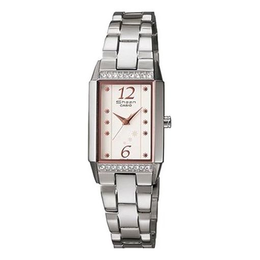 CASIO SHEEN Waterproof Stainless Steel Strap White Analog SHN-4011D-7A2DR