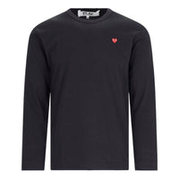 COMME des GARCONS PLAY SS25 Mini Heart Long Sleeve T-Shirt 'Black' AX-T308-051-1