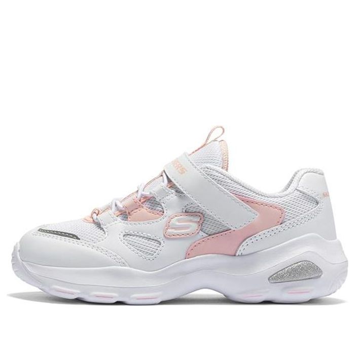 (GS) Skechers D'Lites Ultra 'White Pink' 664144L-WPK