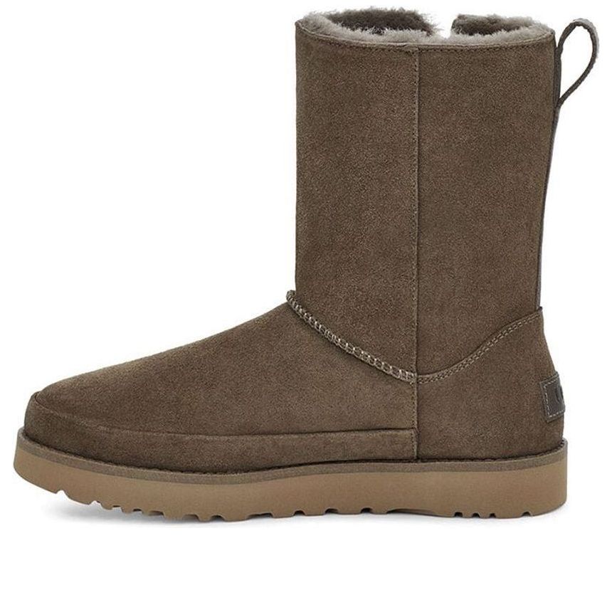 (WMNS) UGG Classic Zip Short Stiefel Fleece Lined Brown 1113591-ESPR
