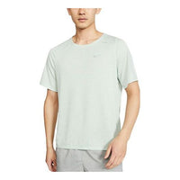 Men's Nike Training Quick Dry Solid Color Sports Short Sleeve Light Green T-Shirt DD1535-321