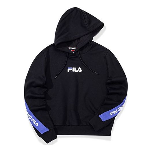 (WMNS) FILA FUSION Athleisure Casual Sports Pullover hooded Hoodie Black T11W041215F-BK