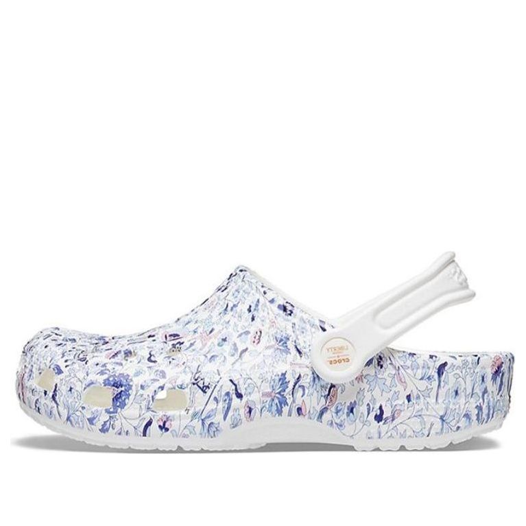 (WMNS) Liberty London x Crocs Classic Clog Beach Flowers White Sandals 206447-97E