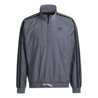 Men's adidas Zipper Sports Jacket Gray GV4675