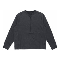 Men's Nike Sports Half Zipper Knit Pullover Long Sleeves Gray T-Shirt DD2187-010
