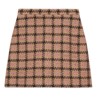(WMNS) Gucci Lam check tweed mini skirt 'Pink Brown' 677554-ZAHD6-5150