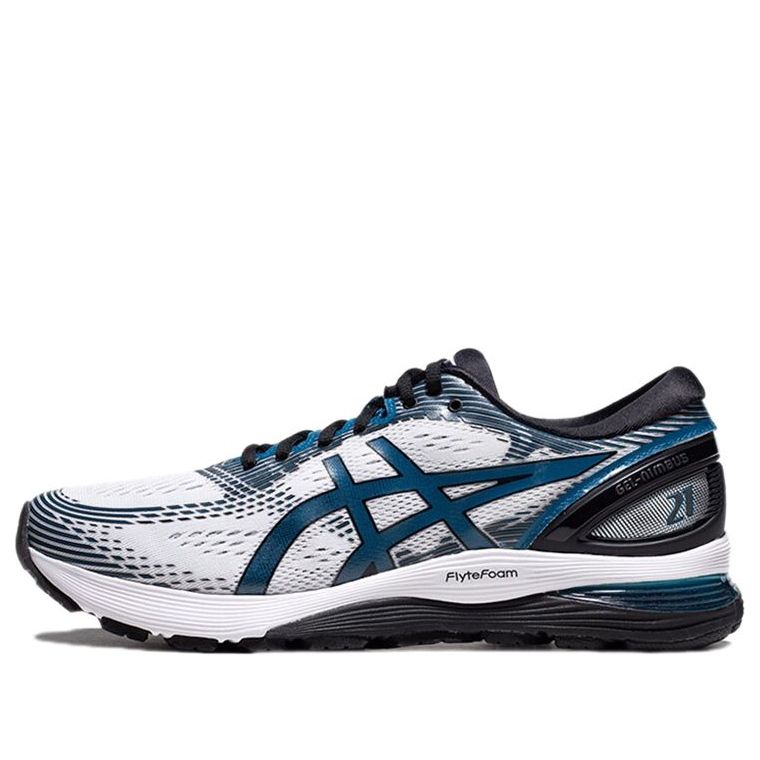ASICS Gel-Nimbus 21 2E Wide 'White Deep Sapphire' 1011A172-100