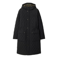 (WMNS) Burberry 25 Quilted Nylon Hooded Coat 'Black' 81103251