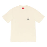 Supreme FW19 Week 2 Waffle Pocket Tee Short Sleeve Unisex Creamy White SUP-FW19-292