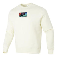 Nike Sportswear Club Fleece Crew Sweatshirt Asia Sizing 'White' FB8436-113