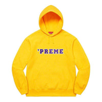 Supreme 'Preme Hooded Sweatshirt 'Yellow Purple' SUP-FW22-624