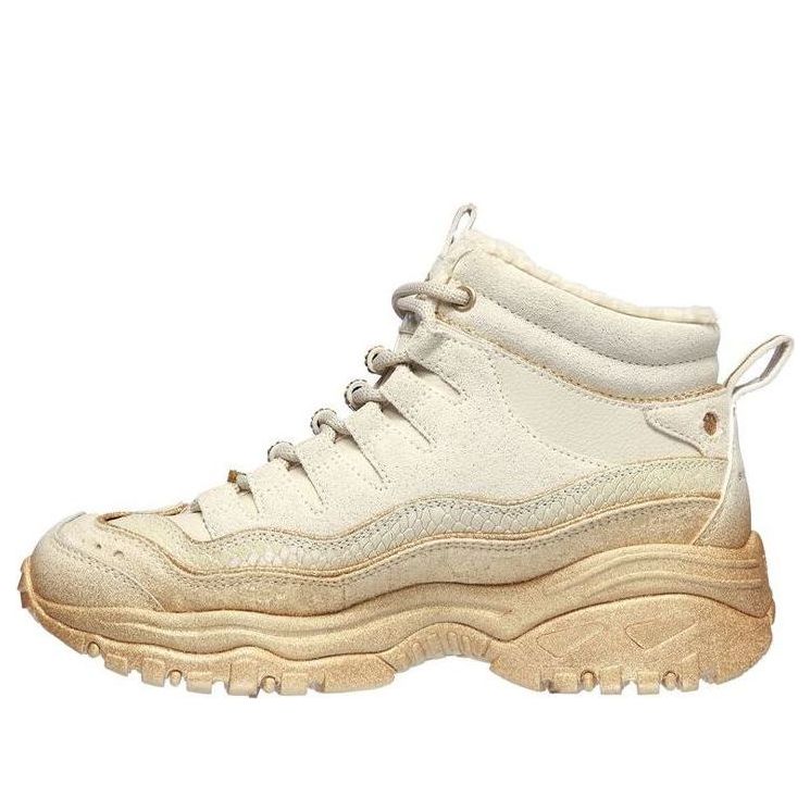 (WMNS) Skechers Energy High-Top Running Shoes Gold 149484-NTGD