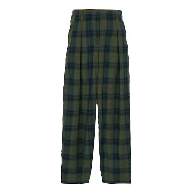 (WMNS) Timberland Plaid Print Pants 'Olive Green Blue' A6RZW-302