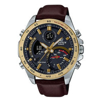 CASIO Waterproof EDIFICE Solar Powered Mens Black Analog/Digital Combo ECB-900GL-1A