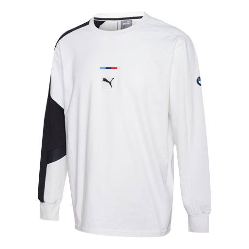 PUMA x BMW Motorsport Street Midlayer Sweatshirt 'White Black' 596081-02