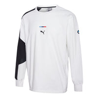 PUMA x BMW Motorsport Street Midlayer Sweatshirt 'White Black' 596081-02