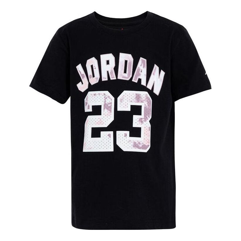 (GS) Air Jordan Logo Tee 'Black' JD2222030PS-001