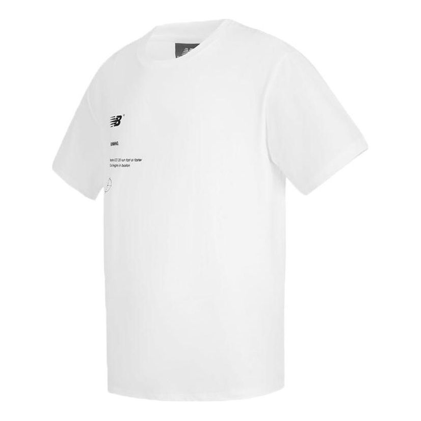 New Balance Logo Print Tee Asia Sizing 'White' 5EC2U863-WT