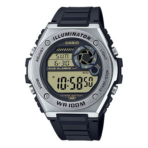 CASIO Quartz Waterproof Sports Mens Black Digital MWD-100H-9A