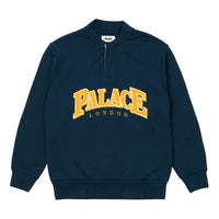 PALACE Button Round Neck Alphabet Unisex Navy Blue P20CS059