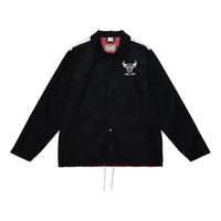 Mitchell & Ness x NBA Big Face 5.0 Coaches Full-Snap Jacket 'Chicago Bulls' OJBF4349-CBUBLCK