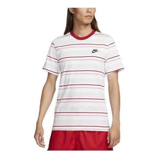 Nike Sportswear Club T-shirt 'White Red' FD1359-100
