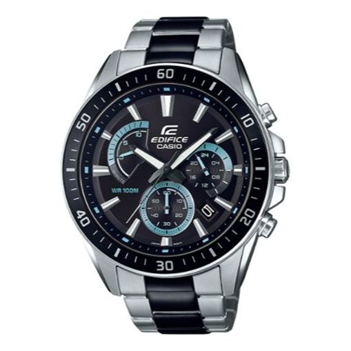CASIO EDIFICE Quartz Waterproof Stainless Steel Strap Mens Black Analog EFR-552SBK-1A