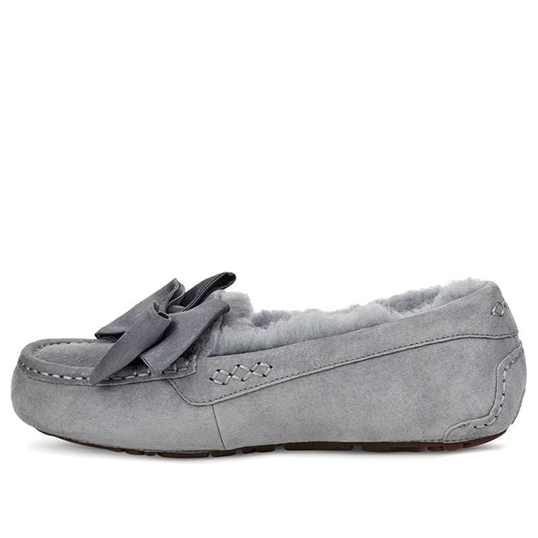 (WMNS) UGG Clara Glam Bow Slip on Grey 1103131-GYS