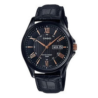 CASIO Male STANDARD Japan / South Korea Fashion Black Dial Mens Black Analog MTP-1384BL-1A2