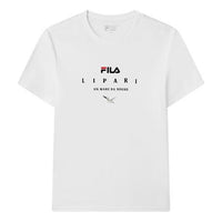 FILA Round Neck Pullover Sports Short Sleeve White F11M128108F-WT