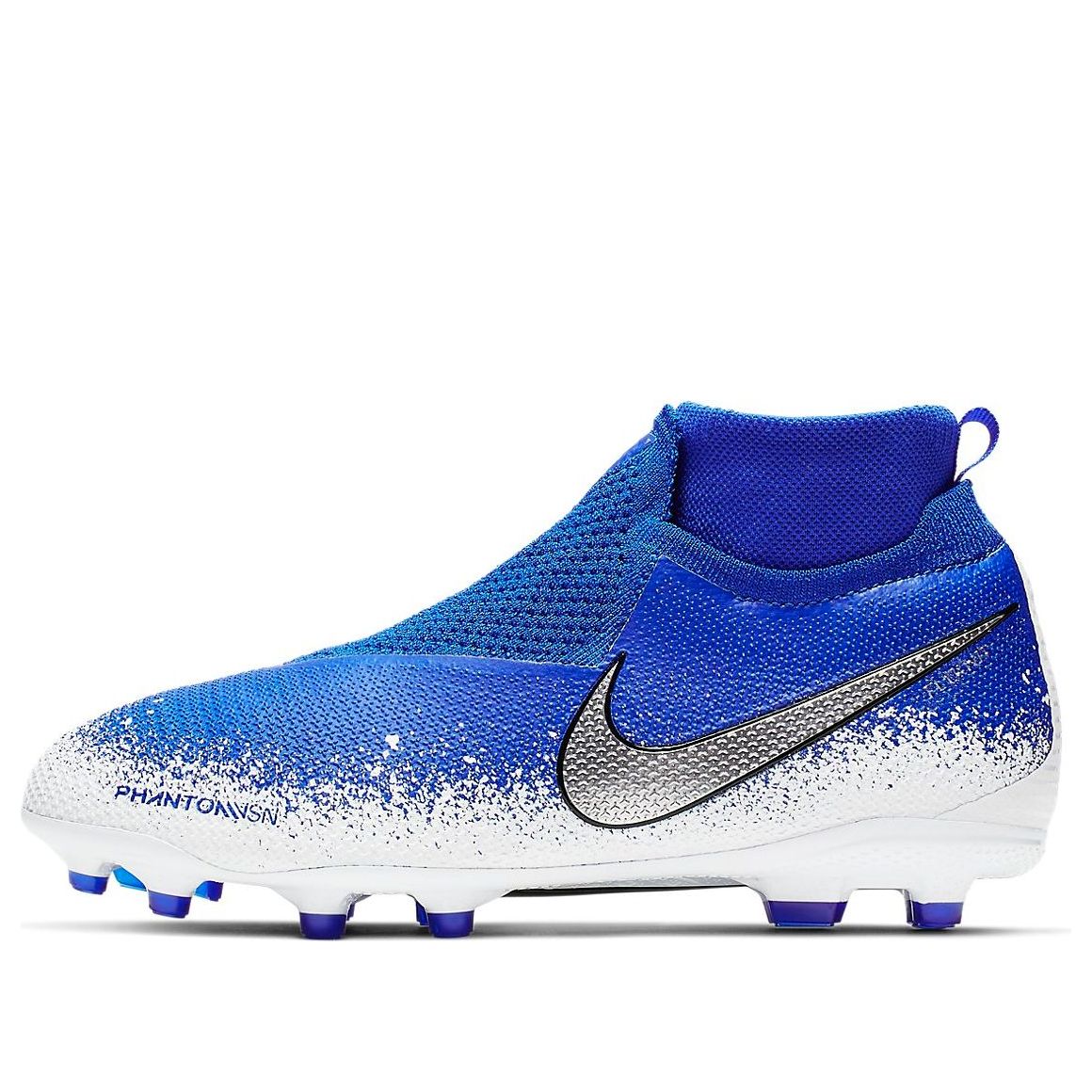 (GS) Nike Phantom Vision Elite DF FG MG 'Racer Blue Metallic Silver White' AO3289-410