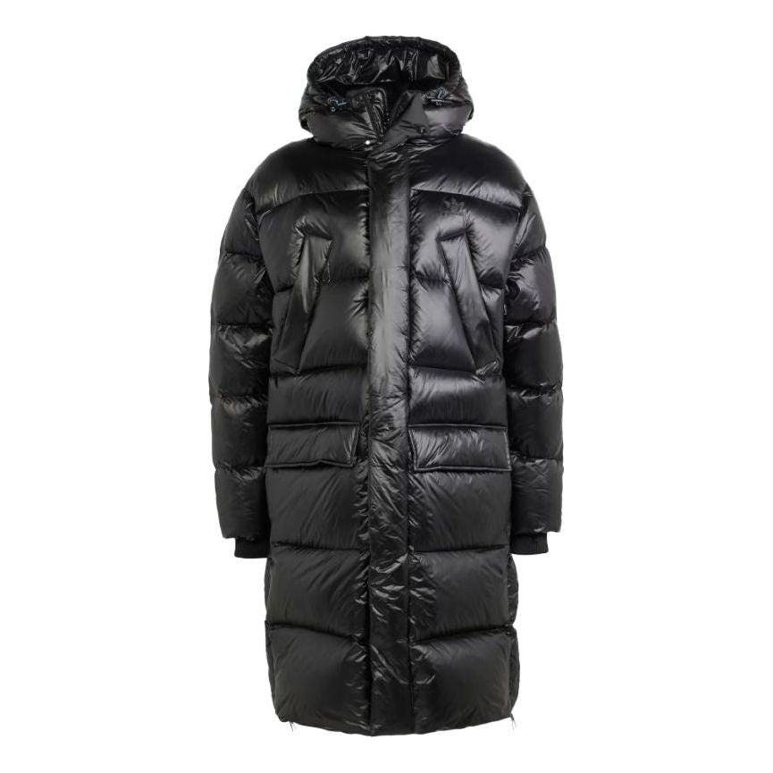 adidas Long Down Puffer Jacket Asia Sizing 'Black' IR7135