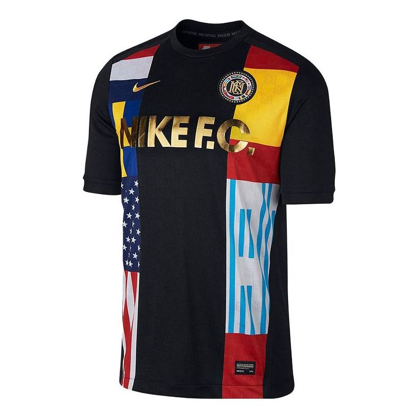 Nike FC Flag T-Shirts 'Black' 886973-011