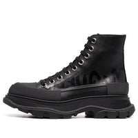 (WMNS) Alexander McQueen Tread Slick High-Top Boots 'Black' 679529WIABD1000