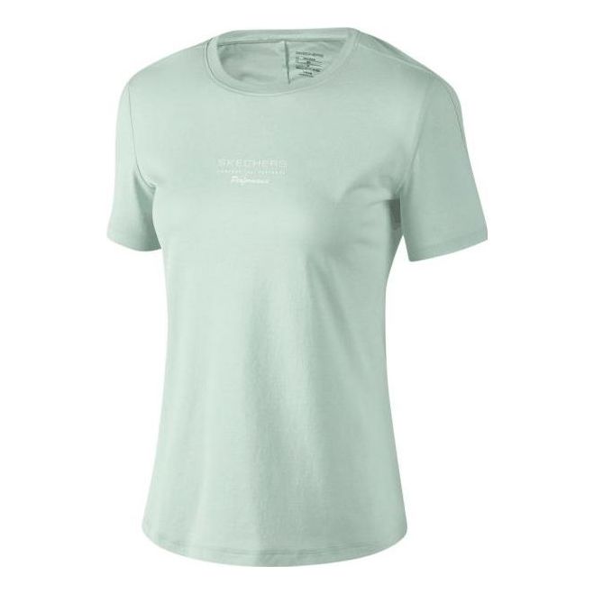 (WMNS) Skechers Sport Short Sleeve Tee 'Green' P323W011-02QQ
