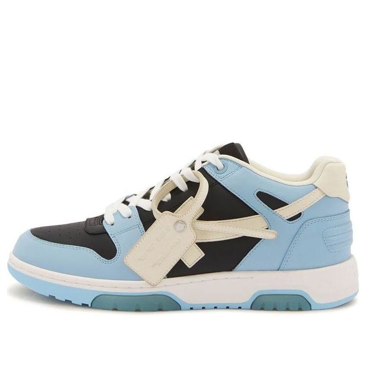 Off-White Out Of Office Leather Sneaker 'Blue Black White' OMIA189F22LEA0014004