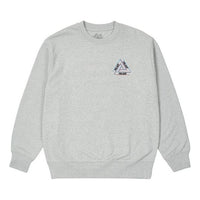 Palace Fw21 Basically A Tri-ferg Crew Sweater 'Grey' P21CW009